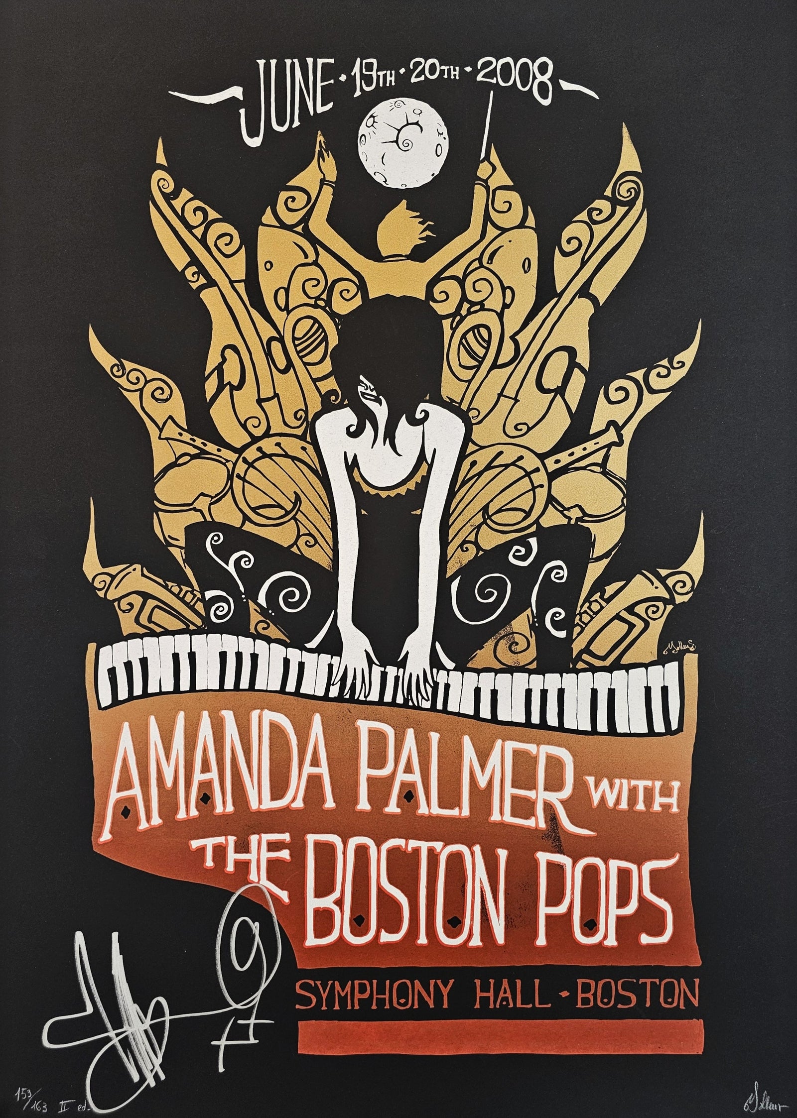 Amanda Palmer by Malleus, Signed (#153/163) - Original Vintage Poster
