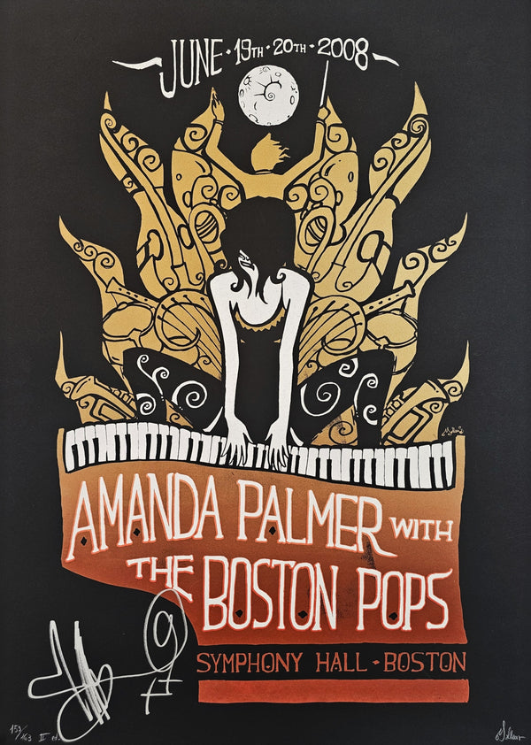 Amanda Palmer by Malleus, Signed (#153/163) - Original Vintage Poster
