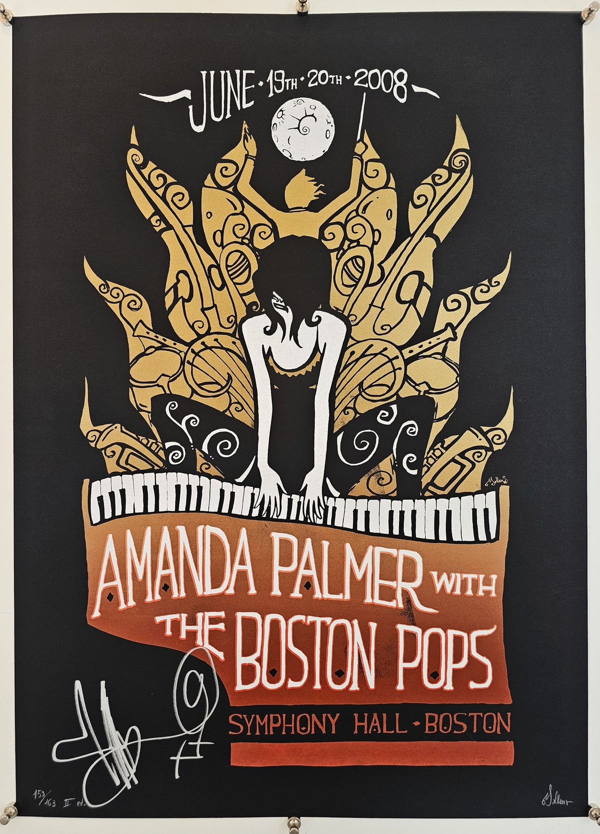 Amanda Palmer & Boston Pops by Malleus  - Original Vintage Poster