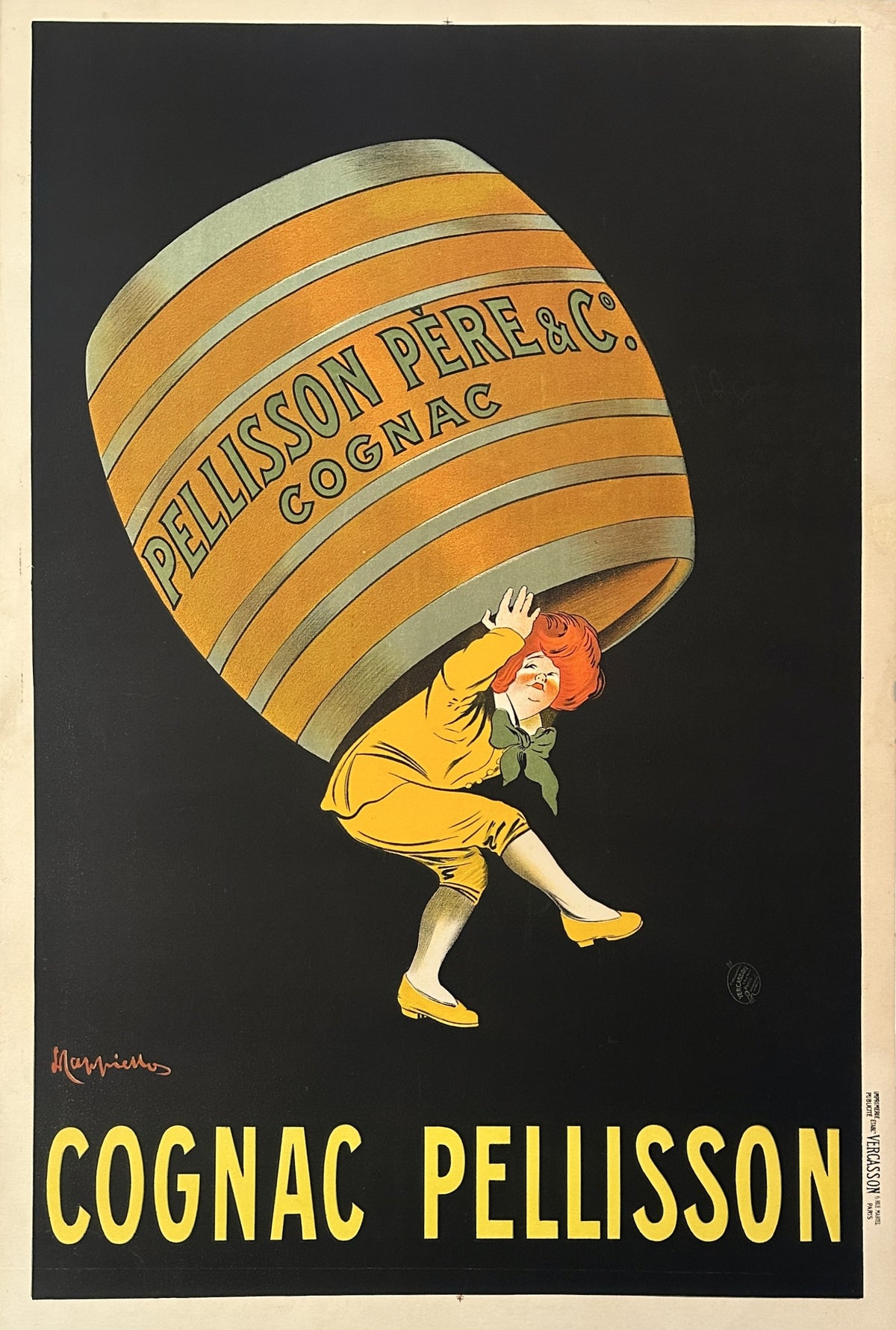 Cognac Pellisson by Leonetto Cappiello - Authentic Vintage Poster