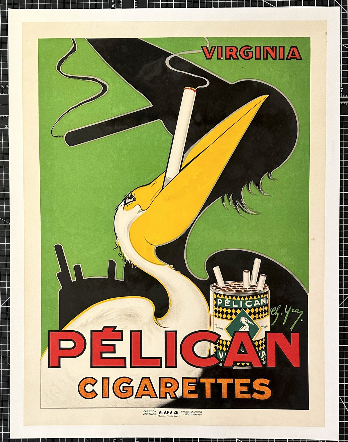 Pelican Cigarettes Poster - Authentic Vintage Posters