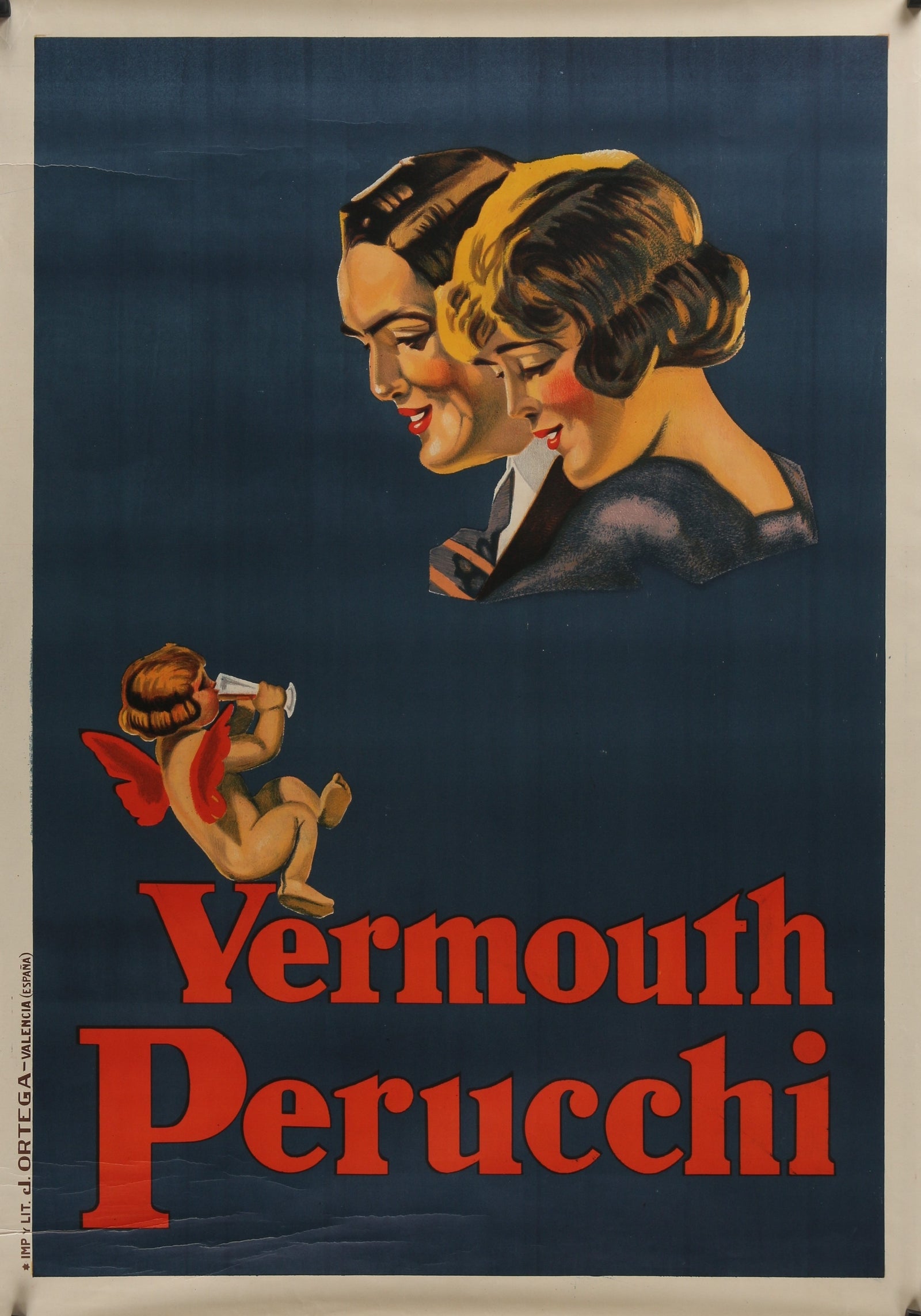 Vermouth Perucci - Authentic Vintage Poster