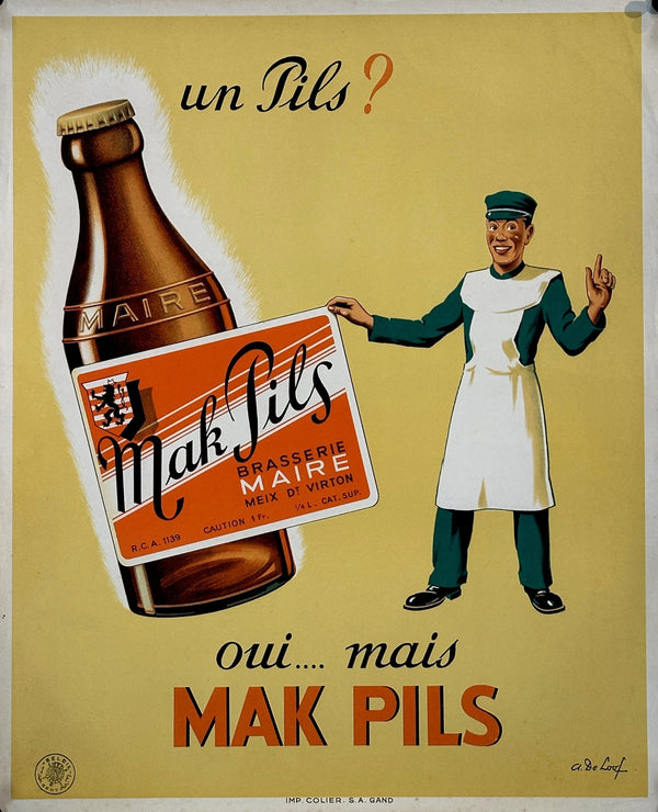 More Pils? - Authentic Vintage Poster
