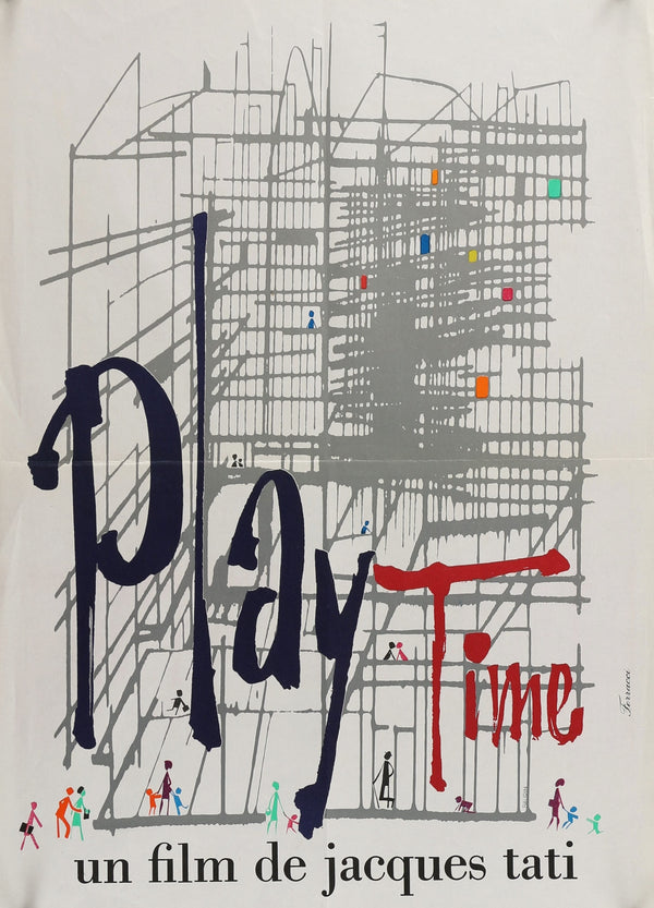 Playtime by Jacques Tati - Authentic Vintage Poster