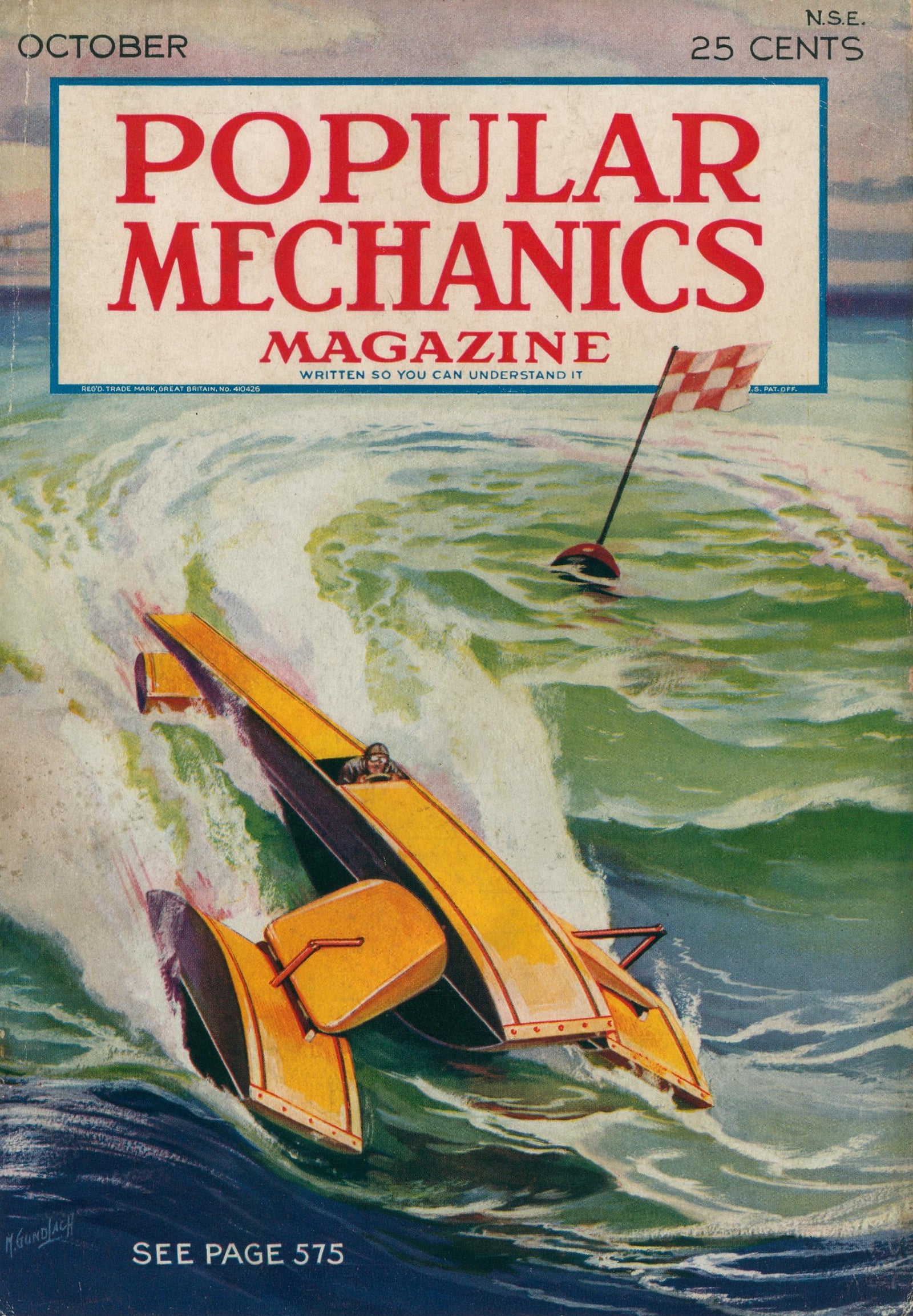 16- Popular Mechanics - Authentic Vintage Cover Art