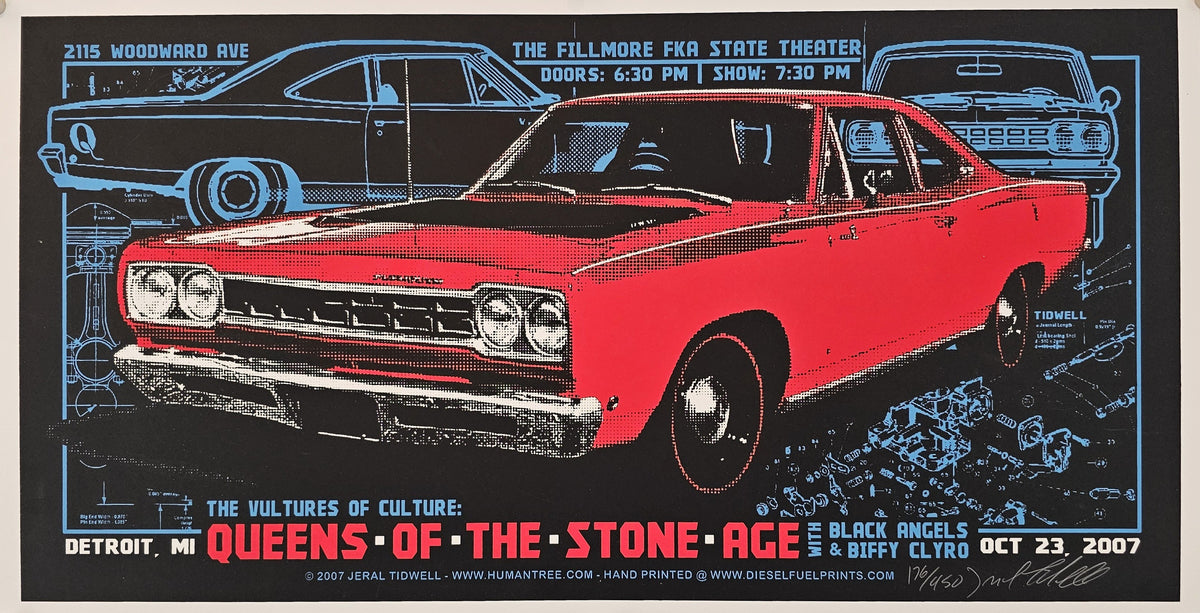 Queens Of The Stone Age by Tidwell, Detroit, 2007 - detail 1