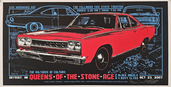 Queens Of The Stone Age by Tidwell, Signed (#176/450) - Original Vintage Poster
