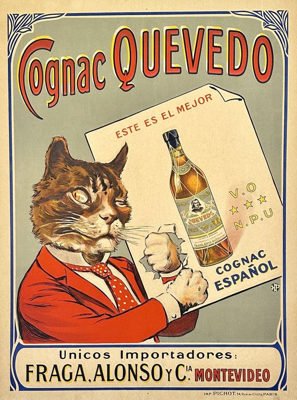Cognac Quevedo - Authentic Vintage Poster