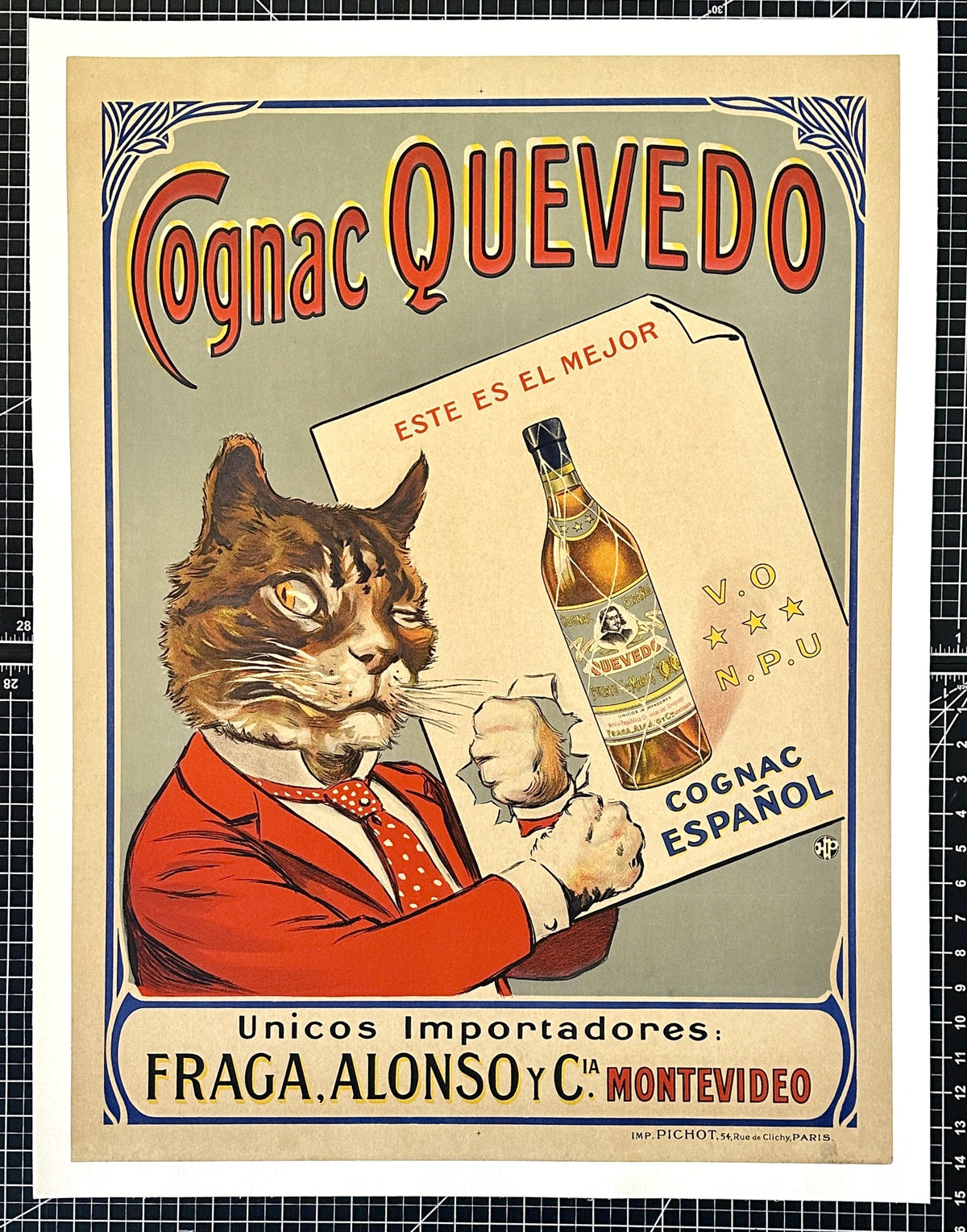 Cognac Quevedo - Authentic Vintage Poster