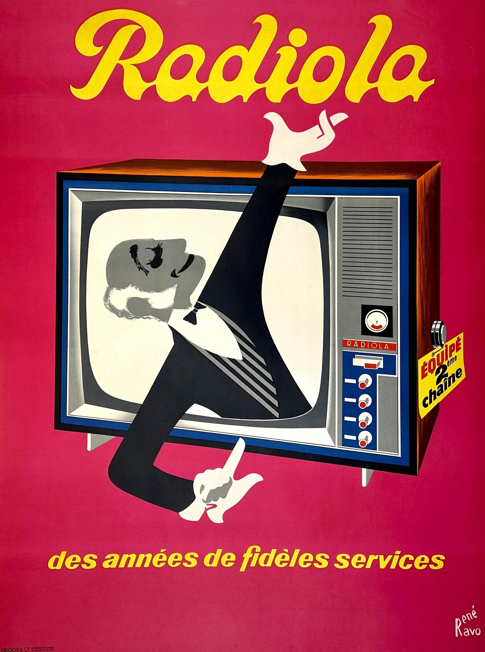 Radiola by René Ravo - Authentic Vintage Poster