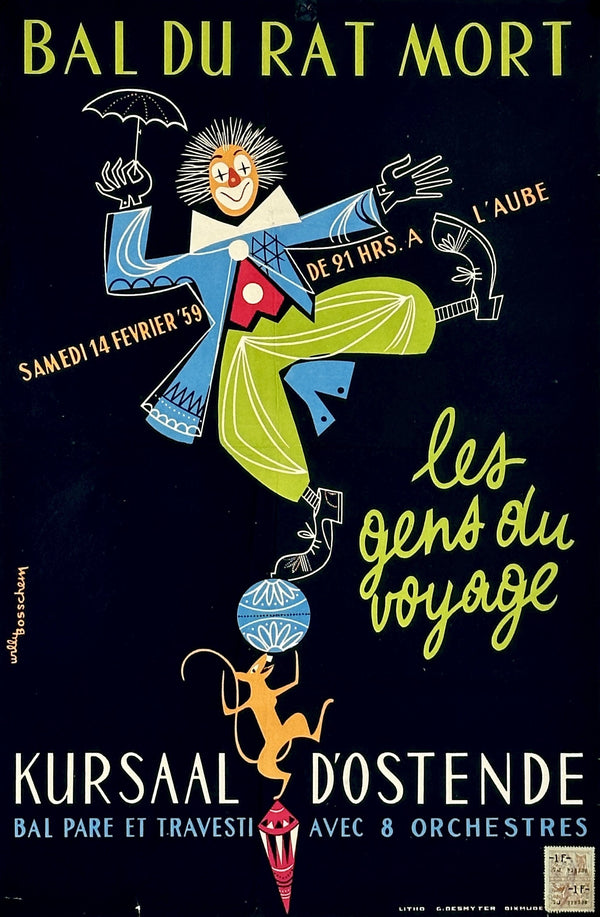 Bal du Rat Mort - Authentic Vintage Poster