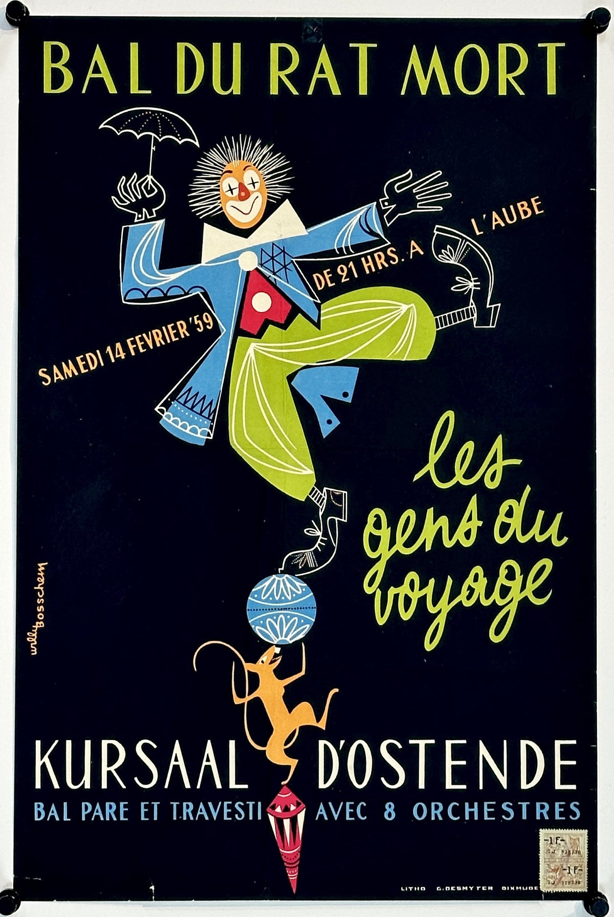 Bal du Rat Mort - Authentic Vintage Poster