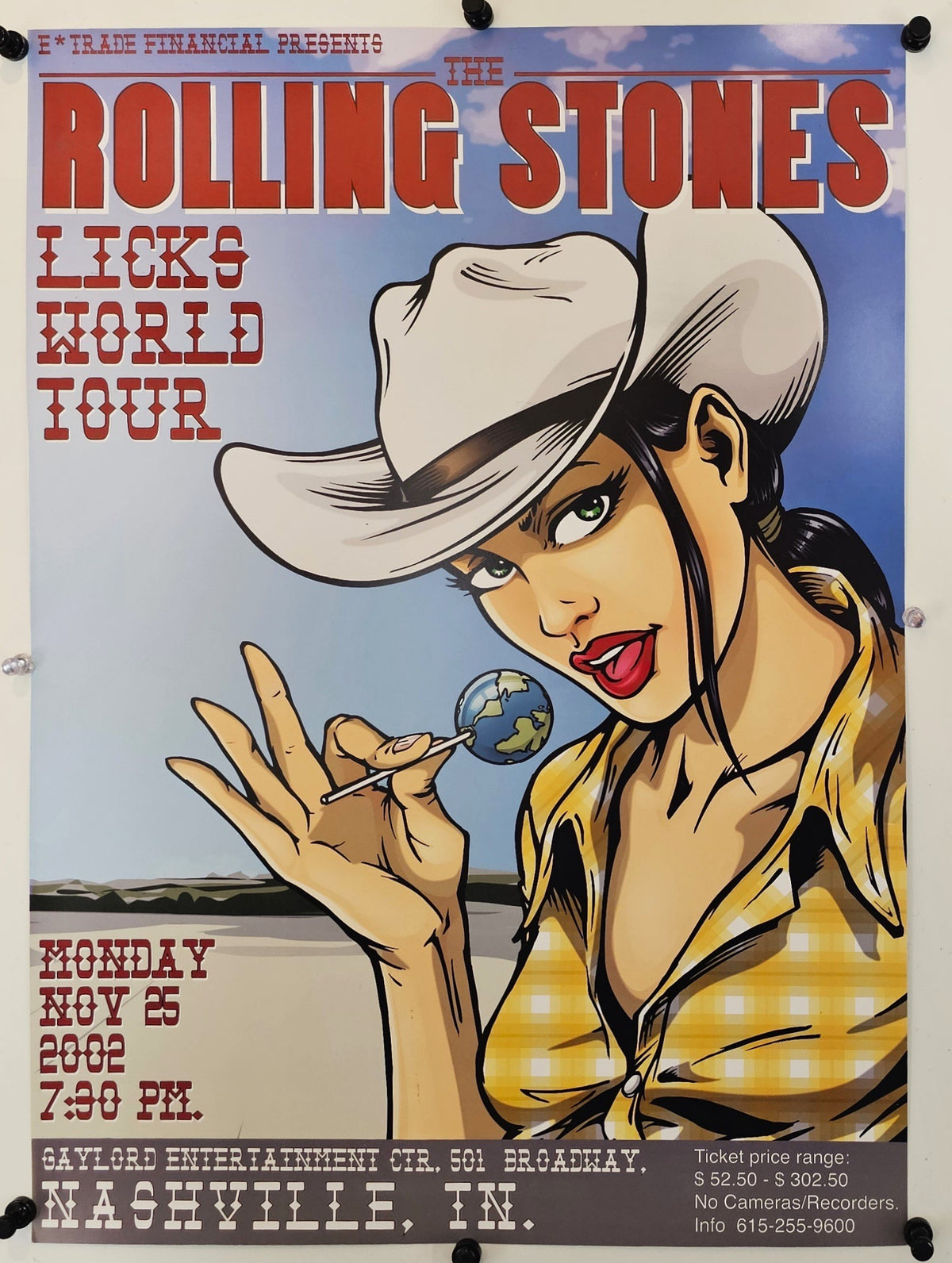 Rolling Stones in Nashville - Original Vintage Poster