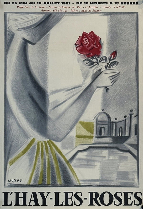 Rose Garden Exhibiton - Authentic Vintage Poster
