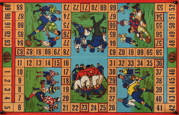 Rugby Board Game - Authentic Vintage Poster