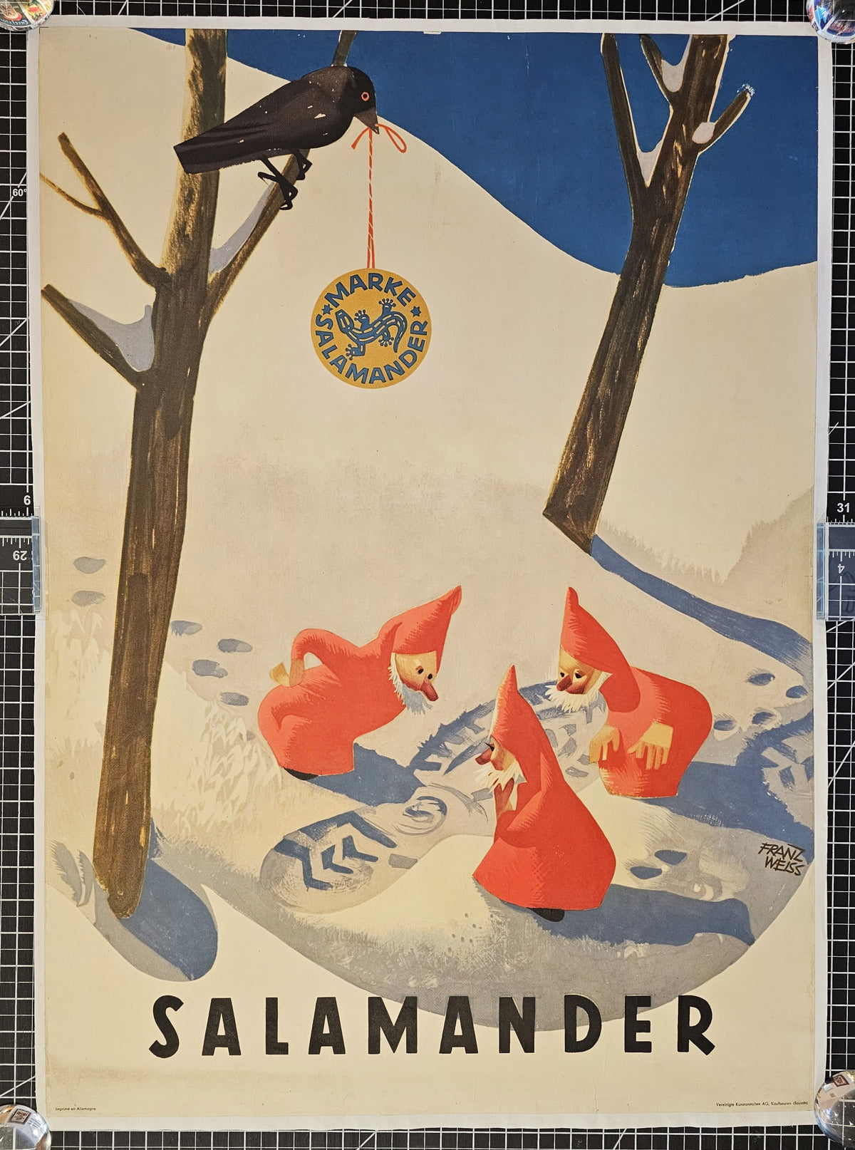 Salamander Footwear - Authentic Vintage Poster