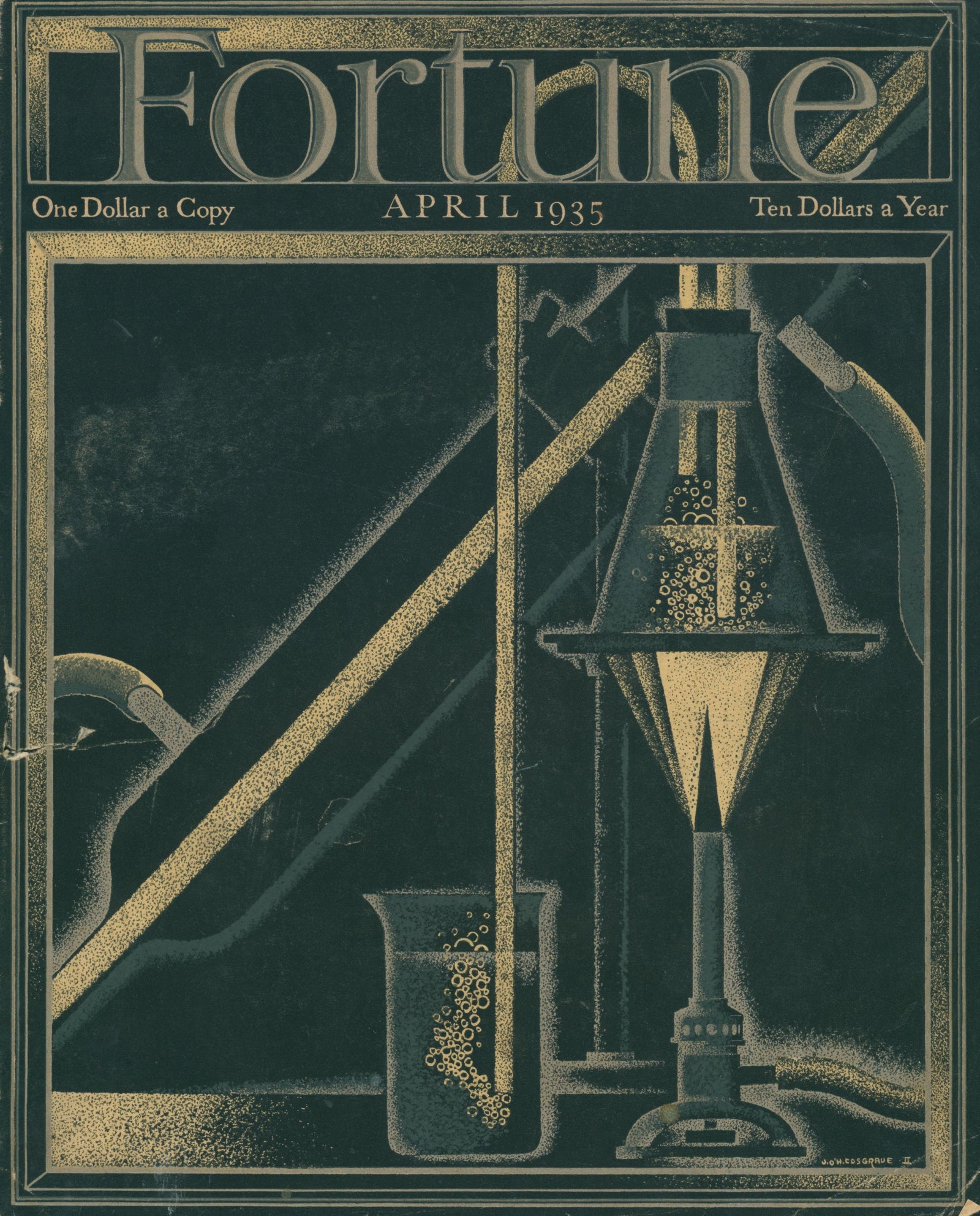 Science Splendor- Fortune Magazine - Authentic Vintage Cover Art