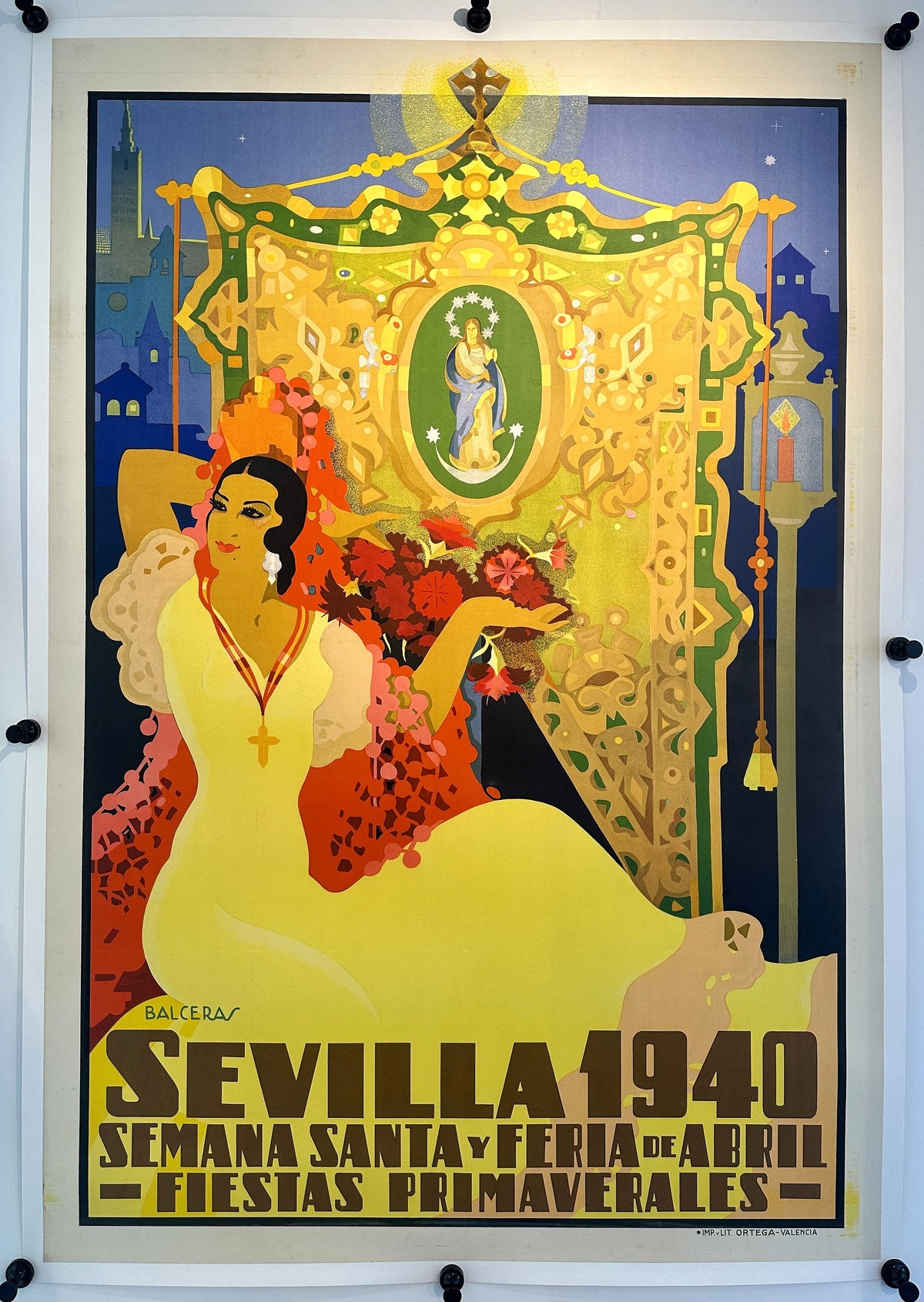 Sevilla, Feria de Abril - Authentic Vintage Poster