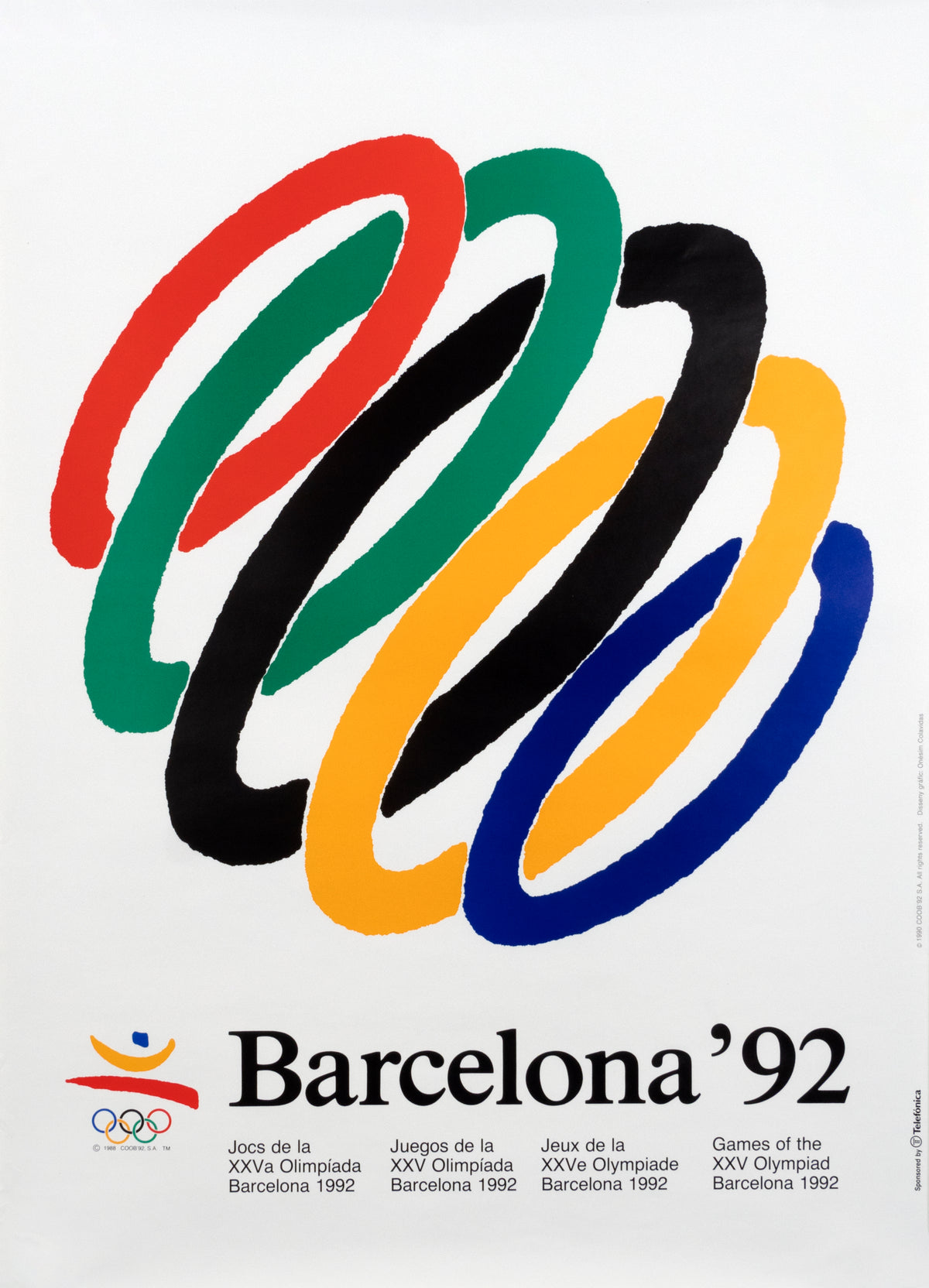 Barcelona Olympics '92 - Authentic Vintage Poster