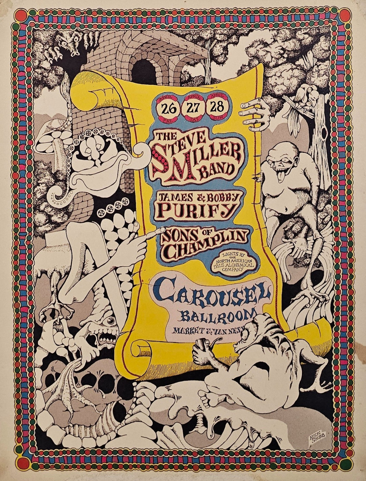 Steve Miller Band by Rick Shubb - Original Vintage Poster