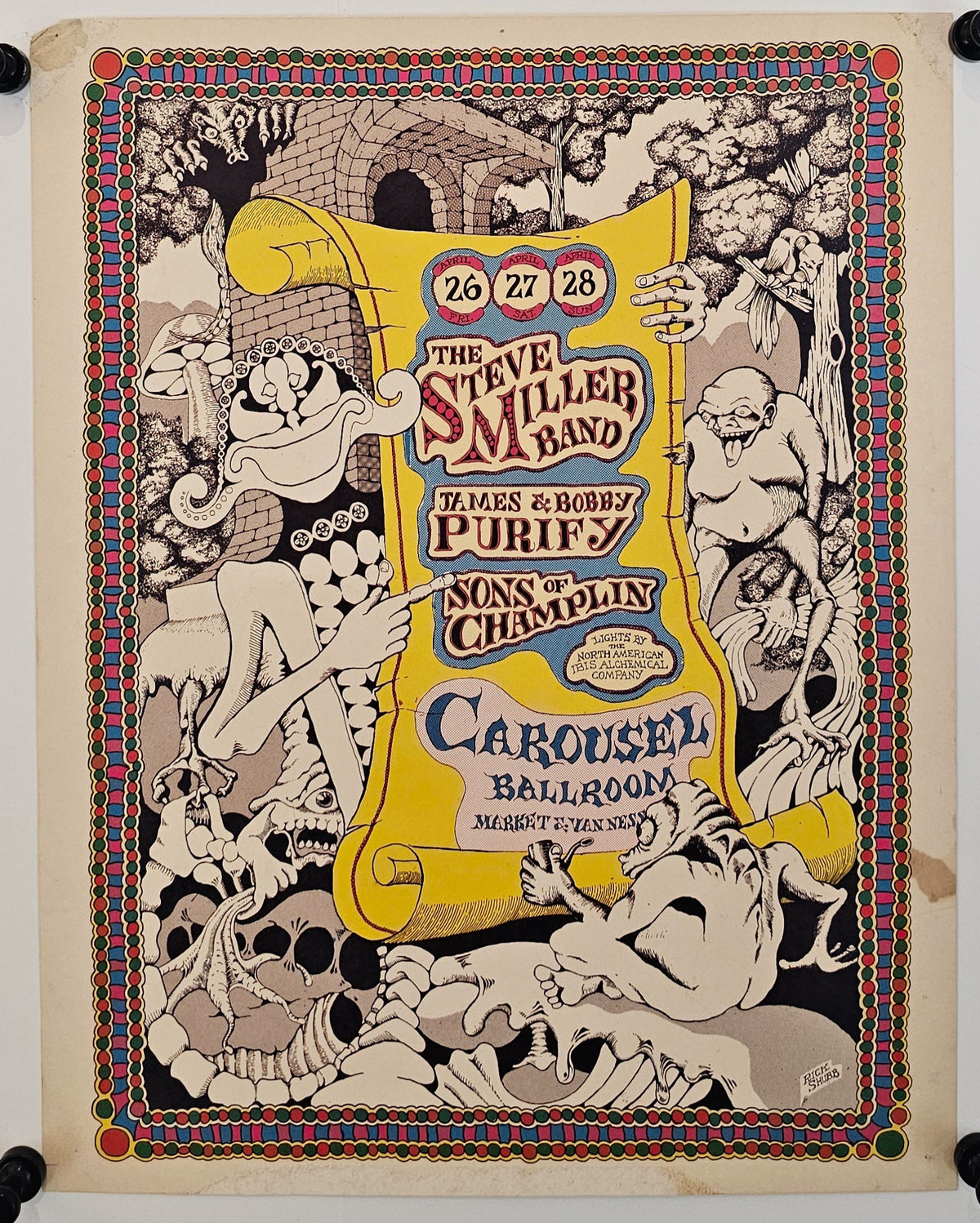 Steve Miller Band by Rick Shubb - Original Vintage Poster
