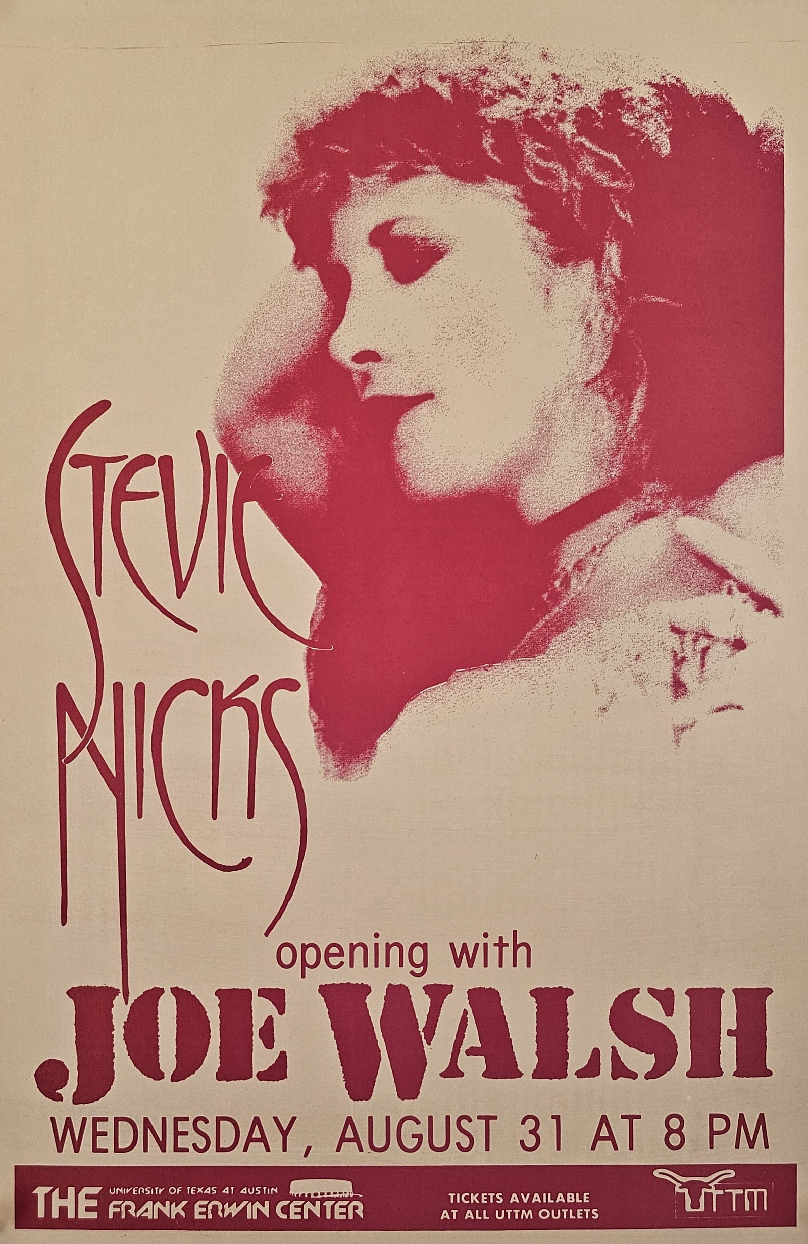 Stevie Nicks, University of Texas - Original Vintage Poster