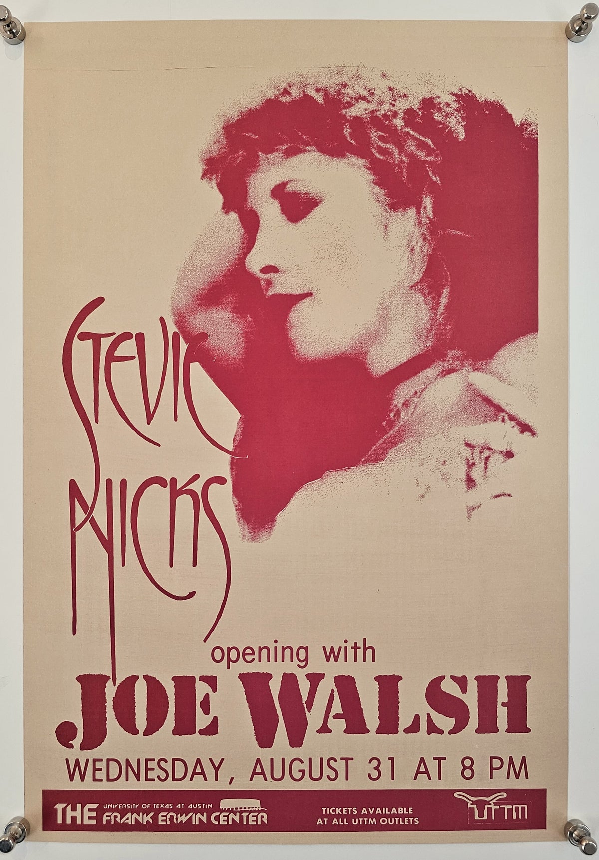 Stevie Nicks, University of Texas - Original Vintage Poster