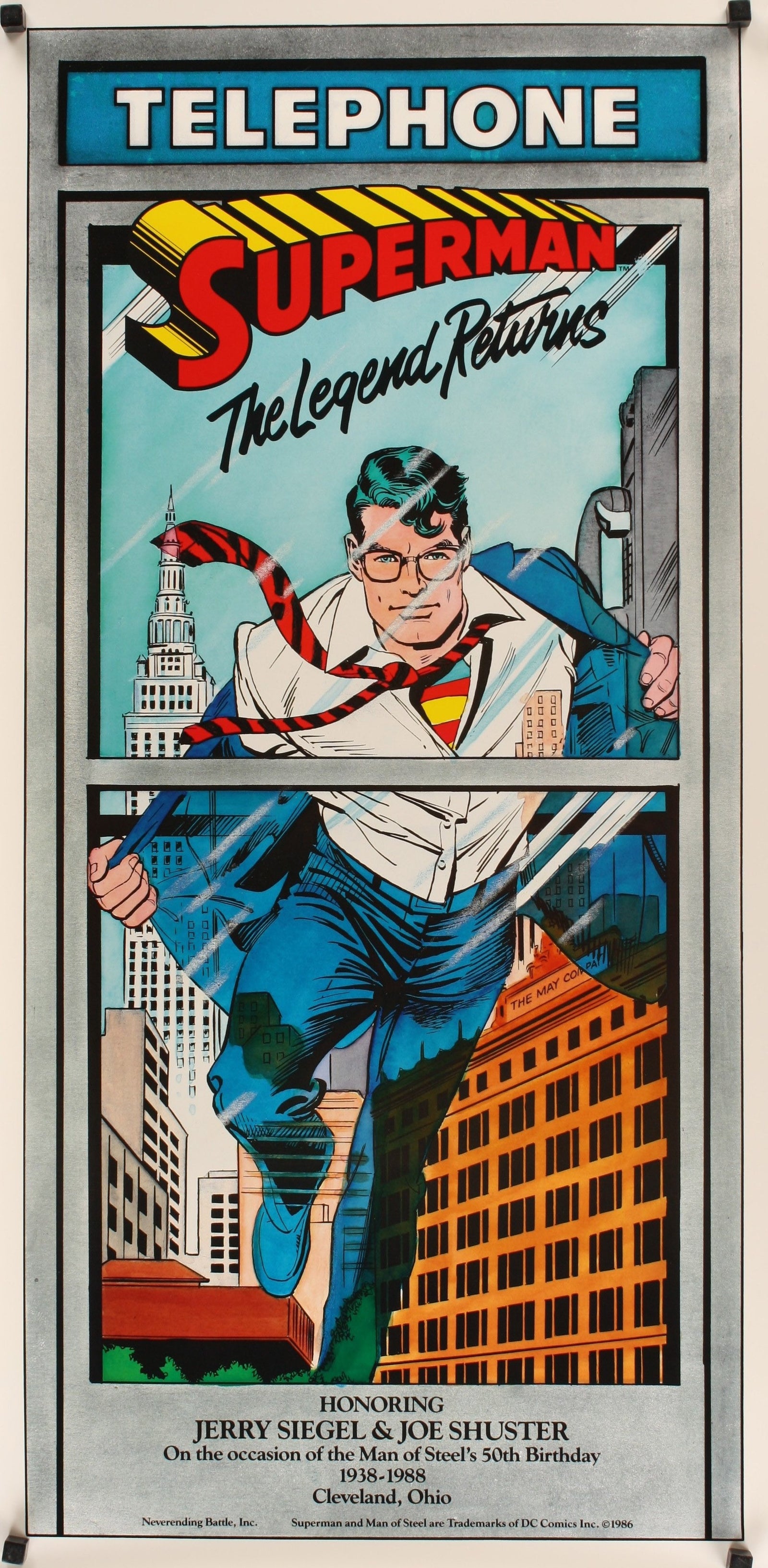 Superman, The Legend Returns - 4 - Authentic Vintage Poster