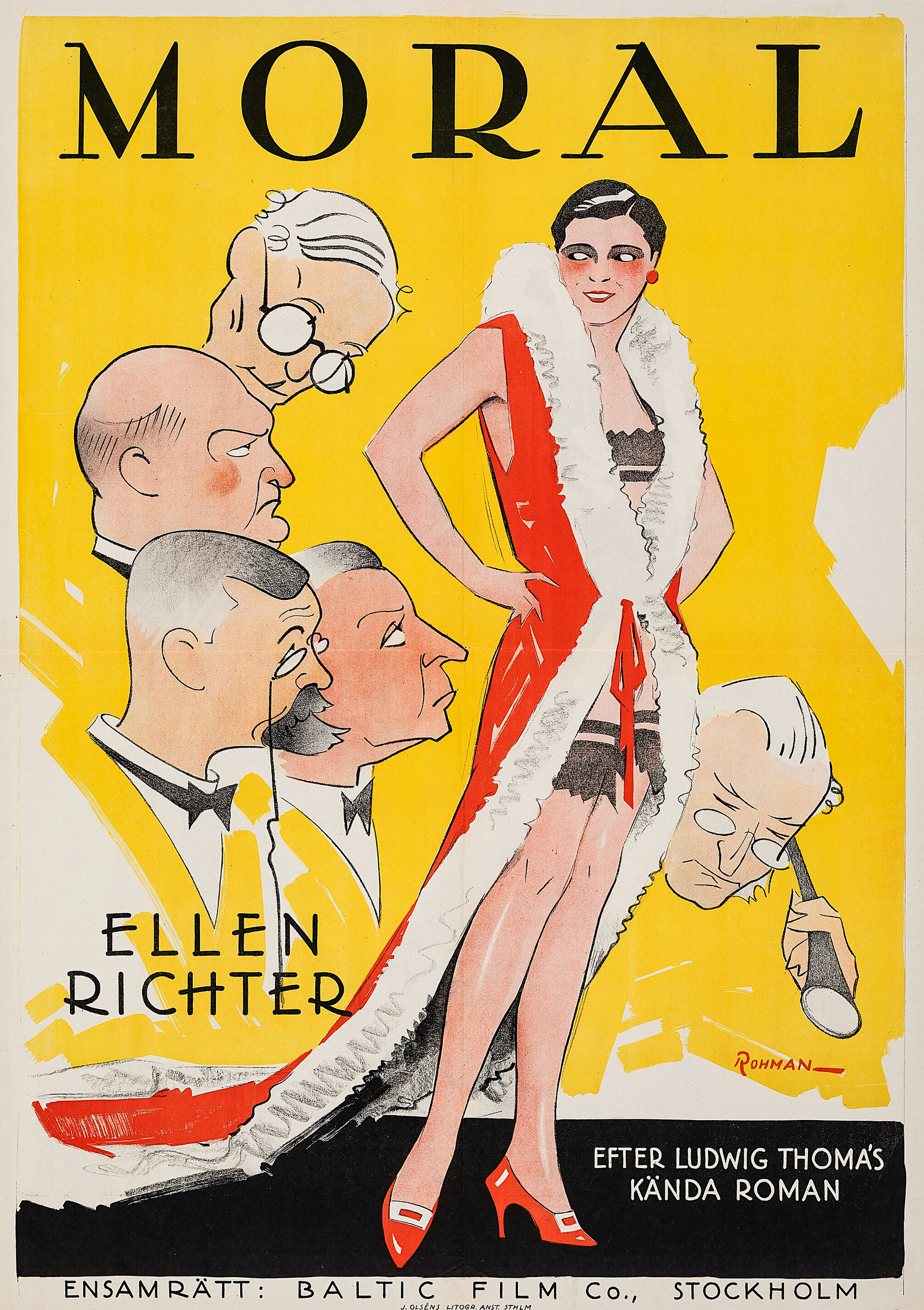 Comedy Moral, Swedish Release - Authentic Vintage Poster