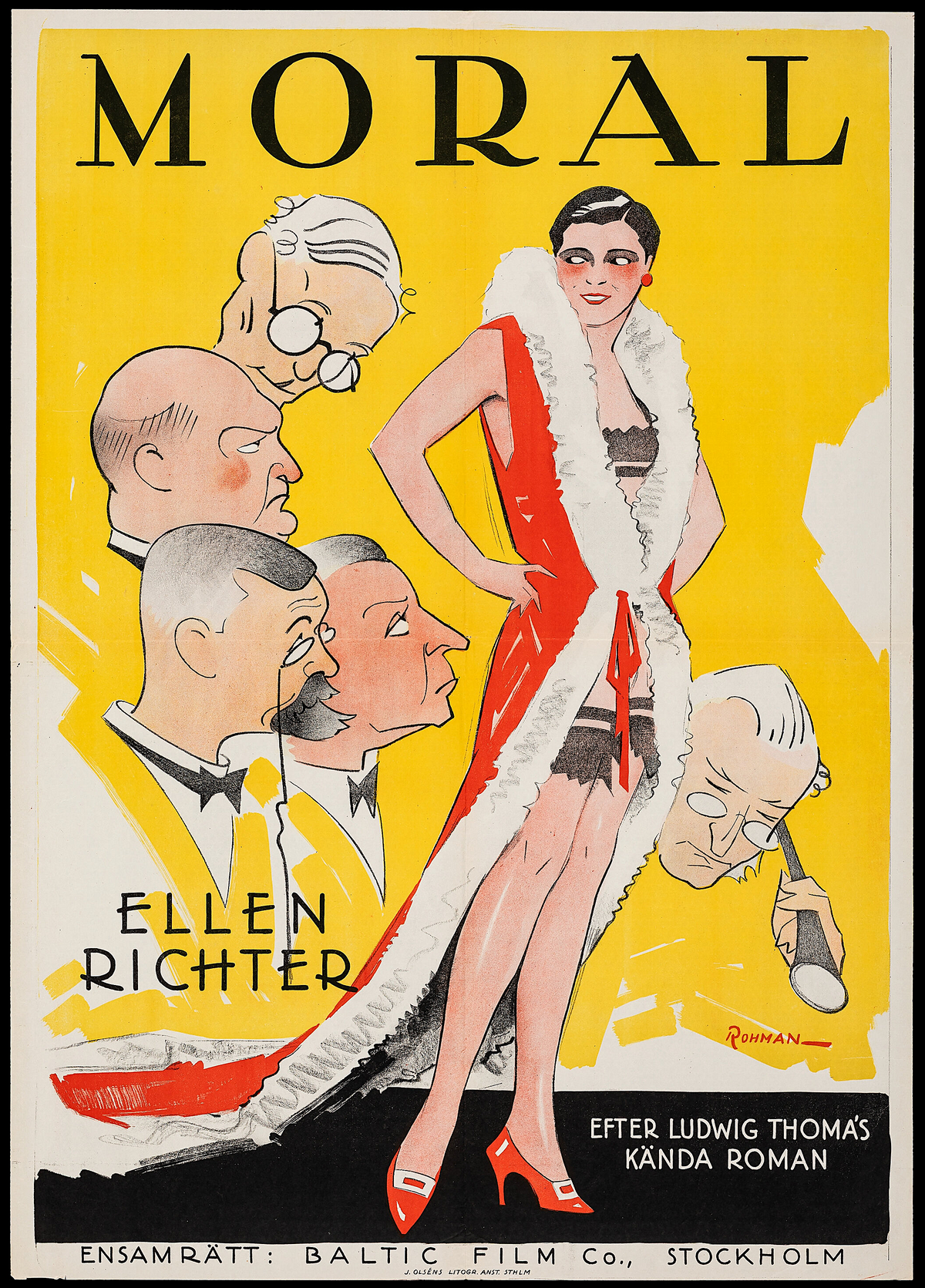 Comedy Moral, Swedish Release - Authentic Vintage Poster