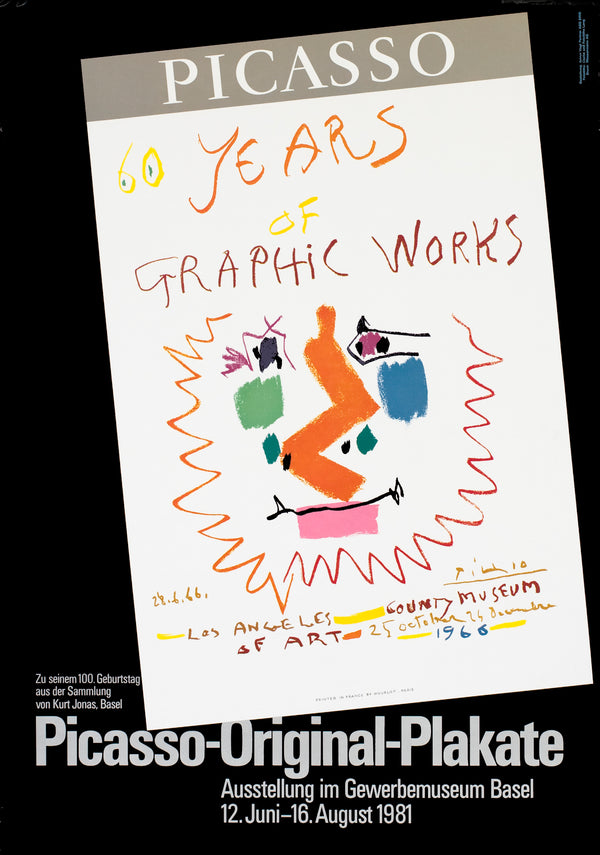 Picasso Original Plakate, Switzerland - Authentic Vintage Poster