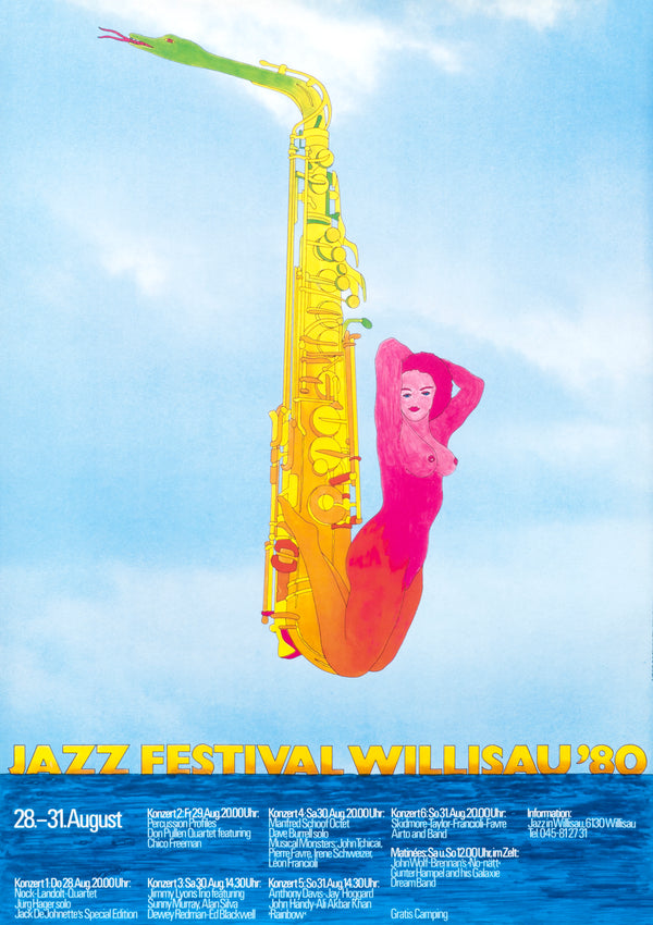 Jazz Festival Willisau - Authentic Vintage Poster