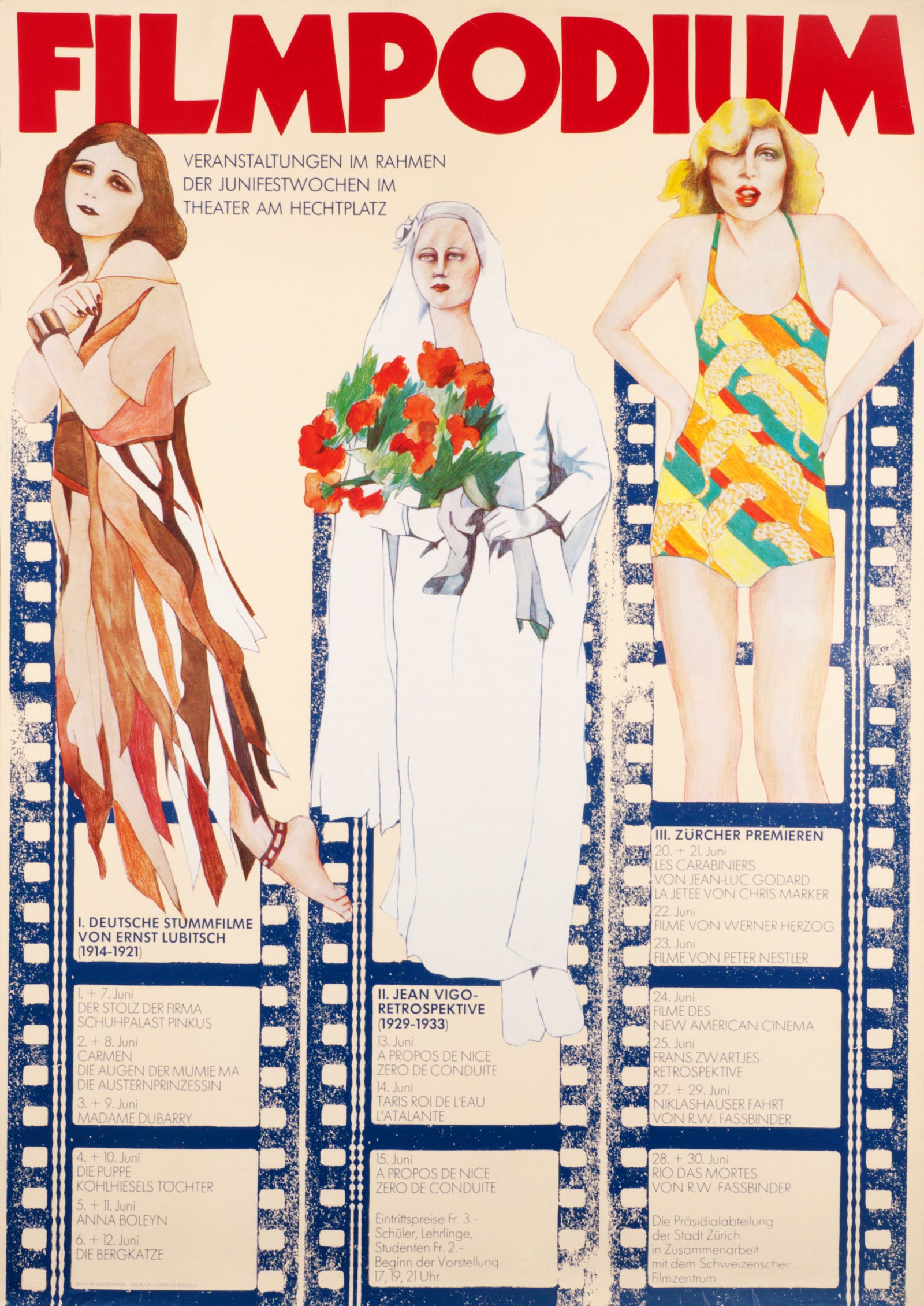 Filmpodium, Zurich - Authentic Vintage Poster