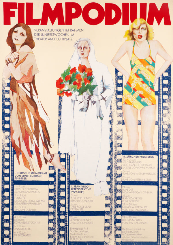 Filmpodium, Zurich - Authentic Vintage Poster