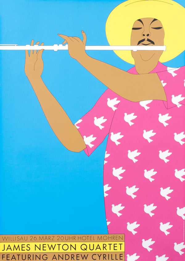 James Newton Quartet - Authentic Vintage Poster