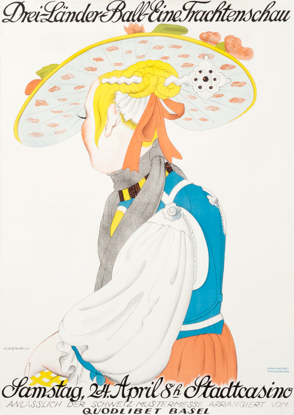 German Coustume Ball - Authentic Vintage Poster