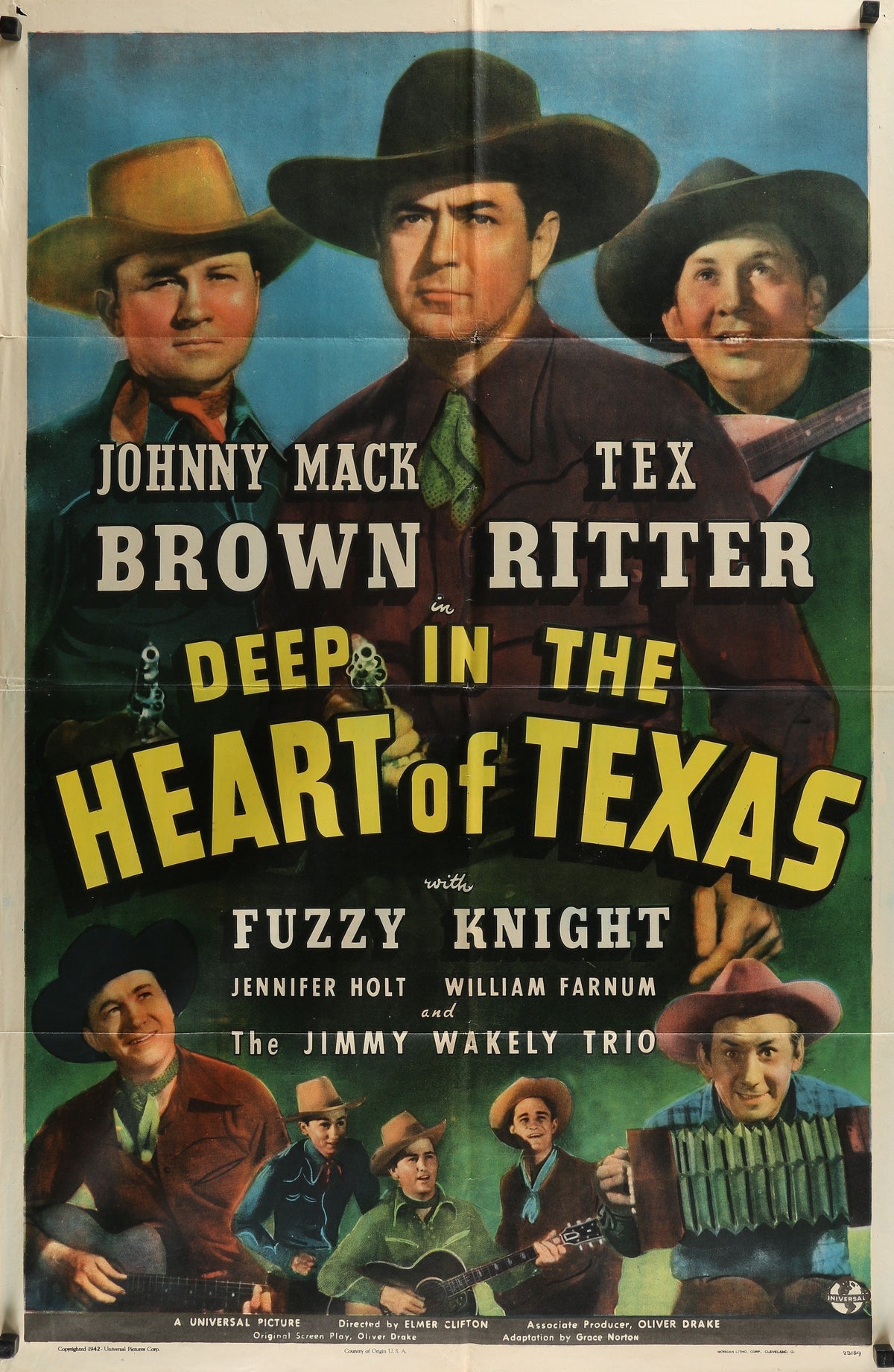 Deep in the Heart of Texas - Authentic Vintage Poster
