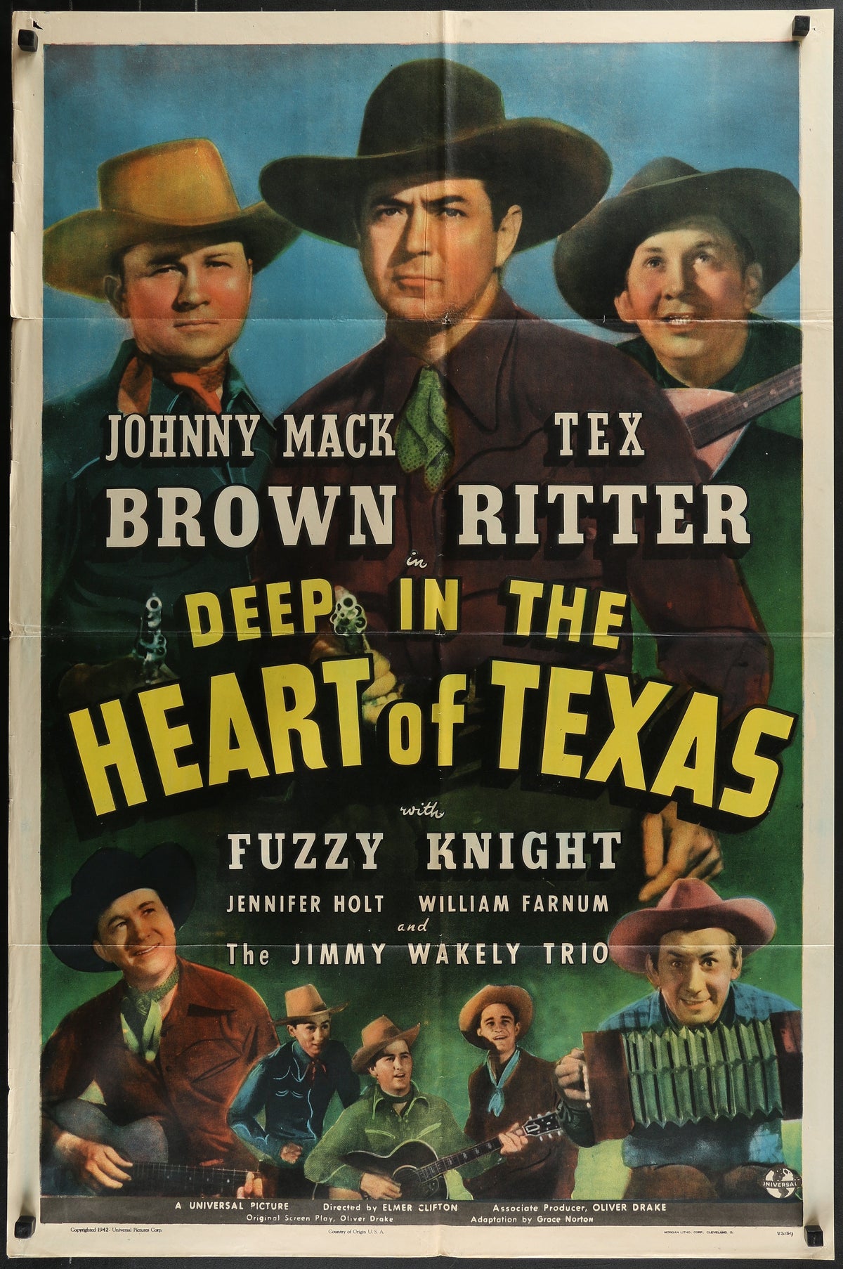 Deep in the Heart of Texas - Authentic Vintage Poster