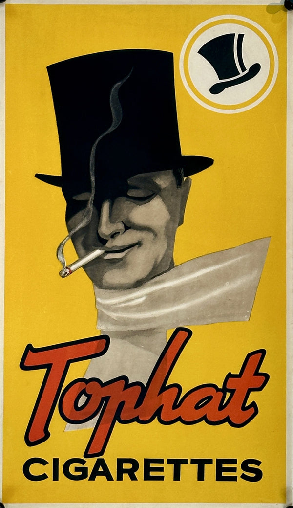Tophat Cigarettes - Authentic Vintage Poster