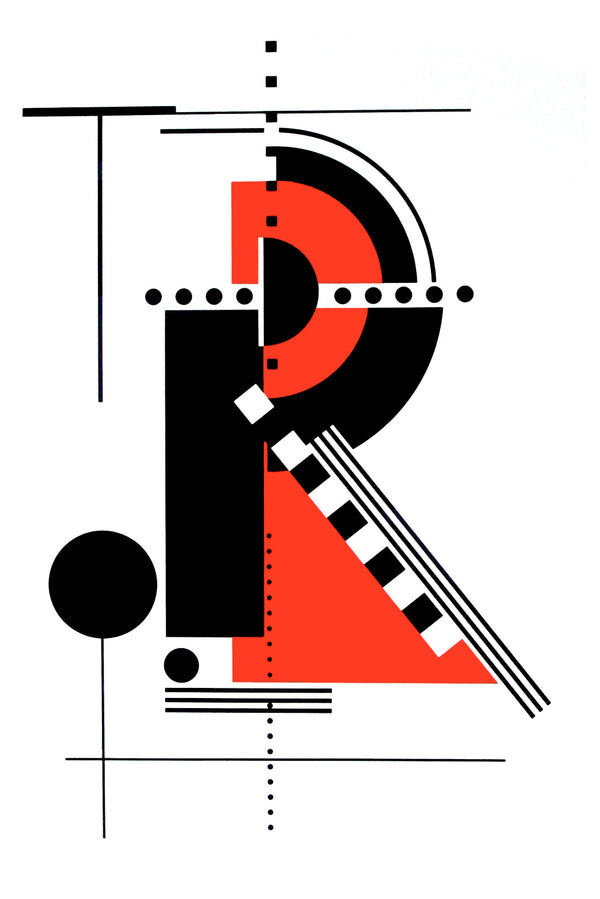 The Letter "R" (Hand Signed) - Authentic Vintage Poster
