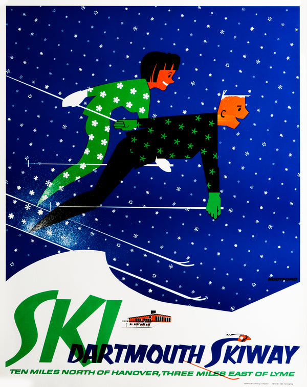 Ski Dartmouth - Authentic Vintage Poster