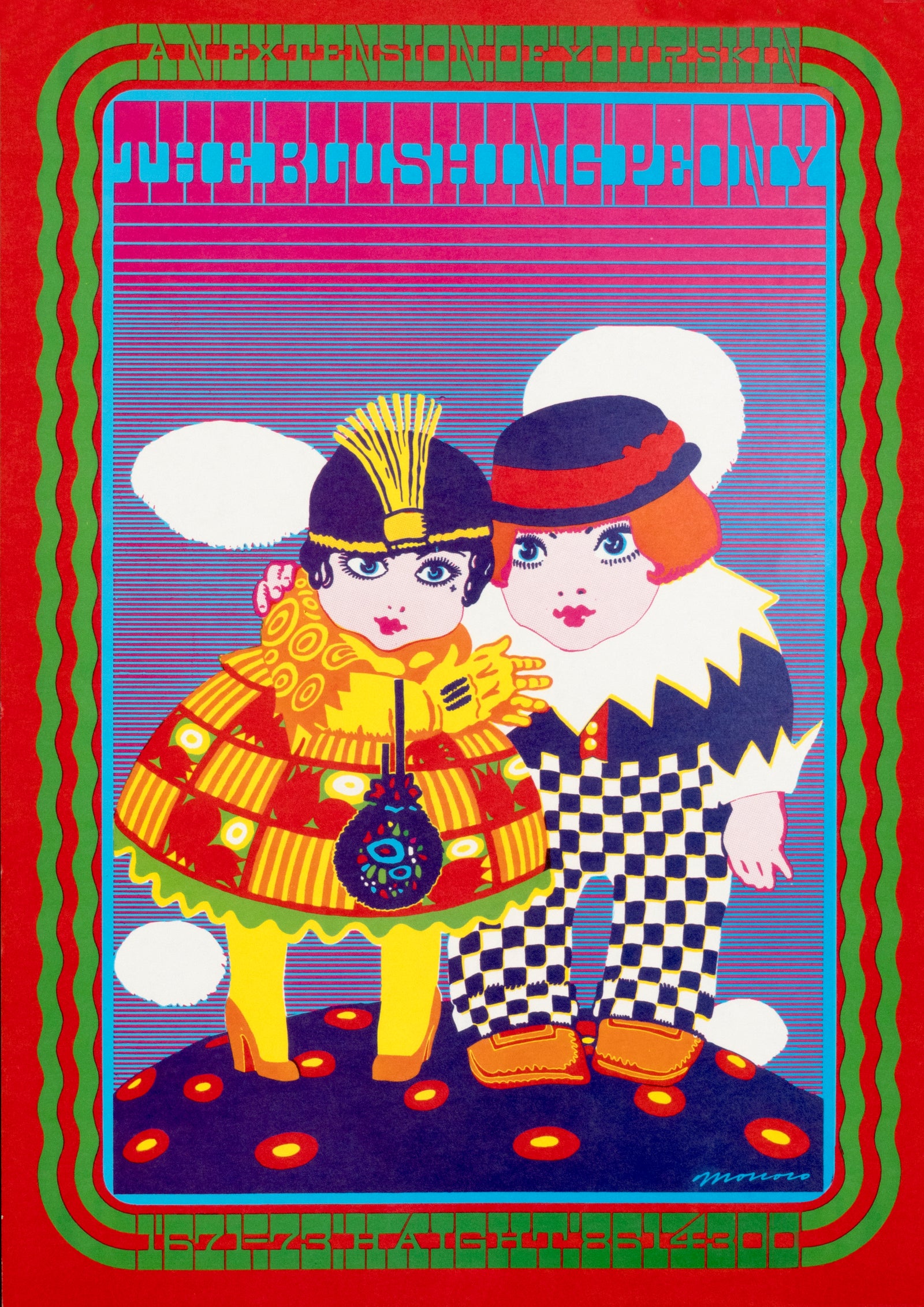 The Blushing Peony - Authentic Vintage Poster