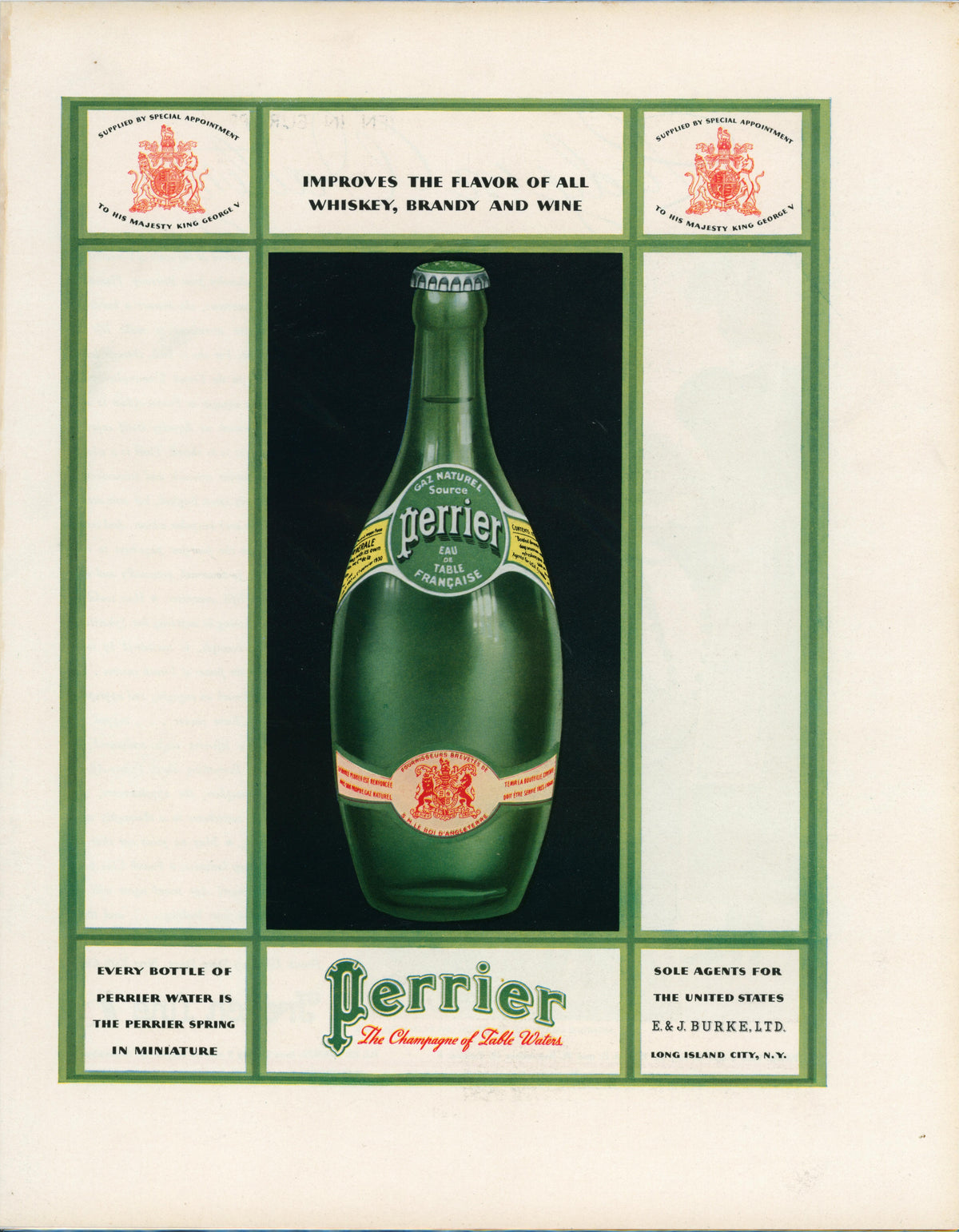 Perrier- Vintage Ad - Authentic Vintage Vintage Ad