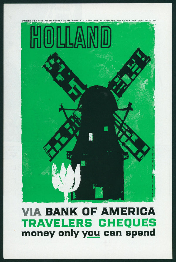 Holland- National Geographic Ad - Authentic Vintage Vintage Ad