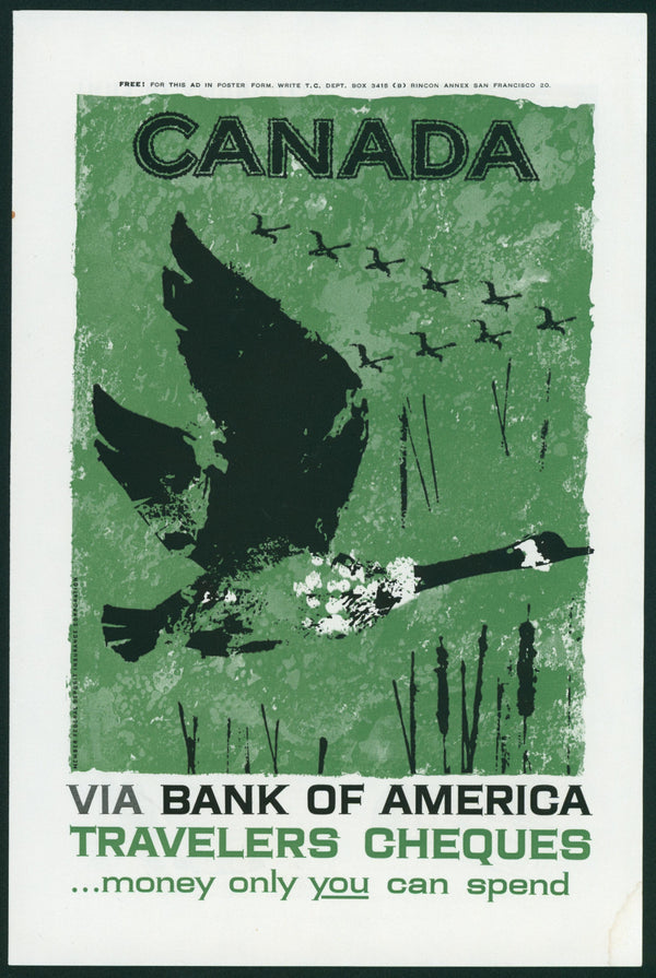 Canada- National Geographic Ad - Authentic Vintage Vintage Ad