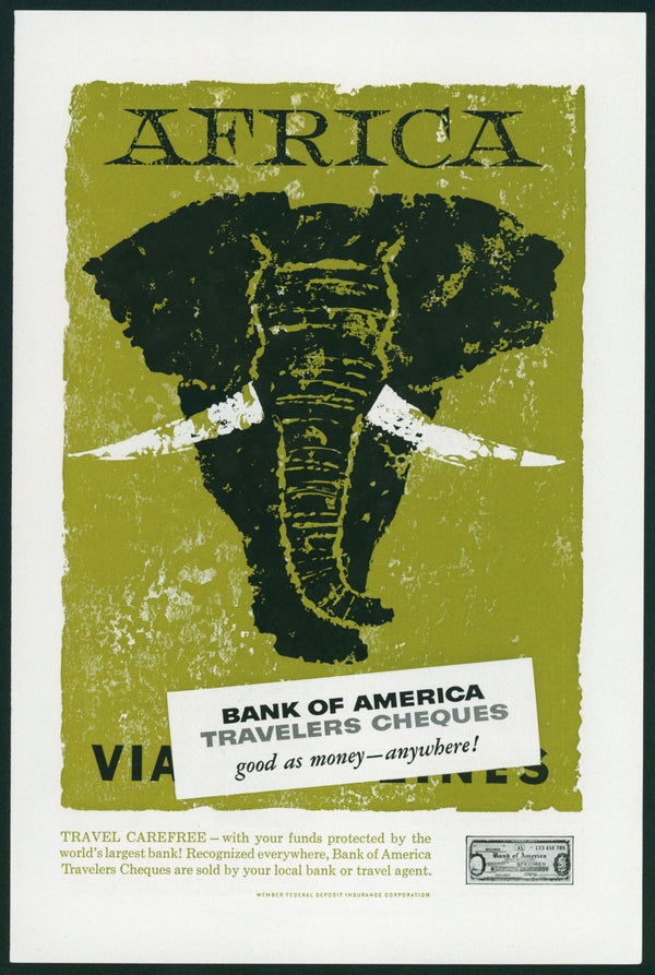 Africa- National Geographic Ad - Authentic Vintage Vintage Ad