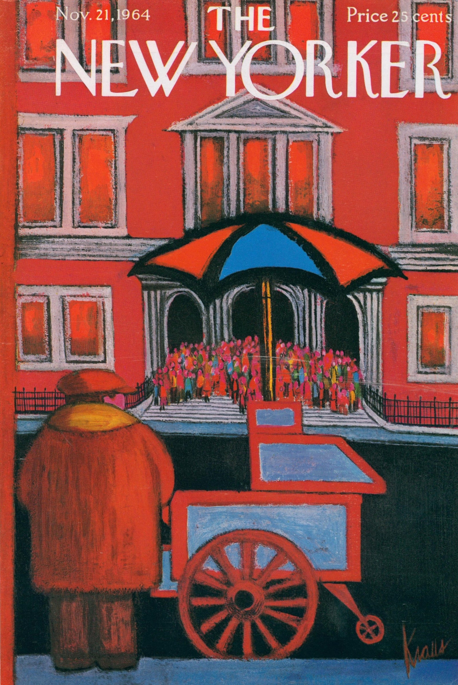 Street Vendor Vibes- The New Yorker - Authentic Vintage Cover Art