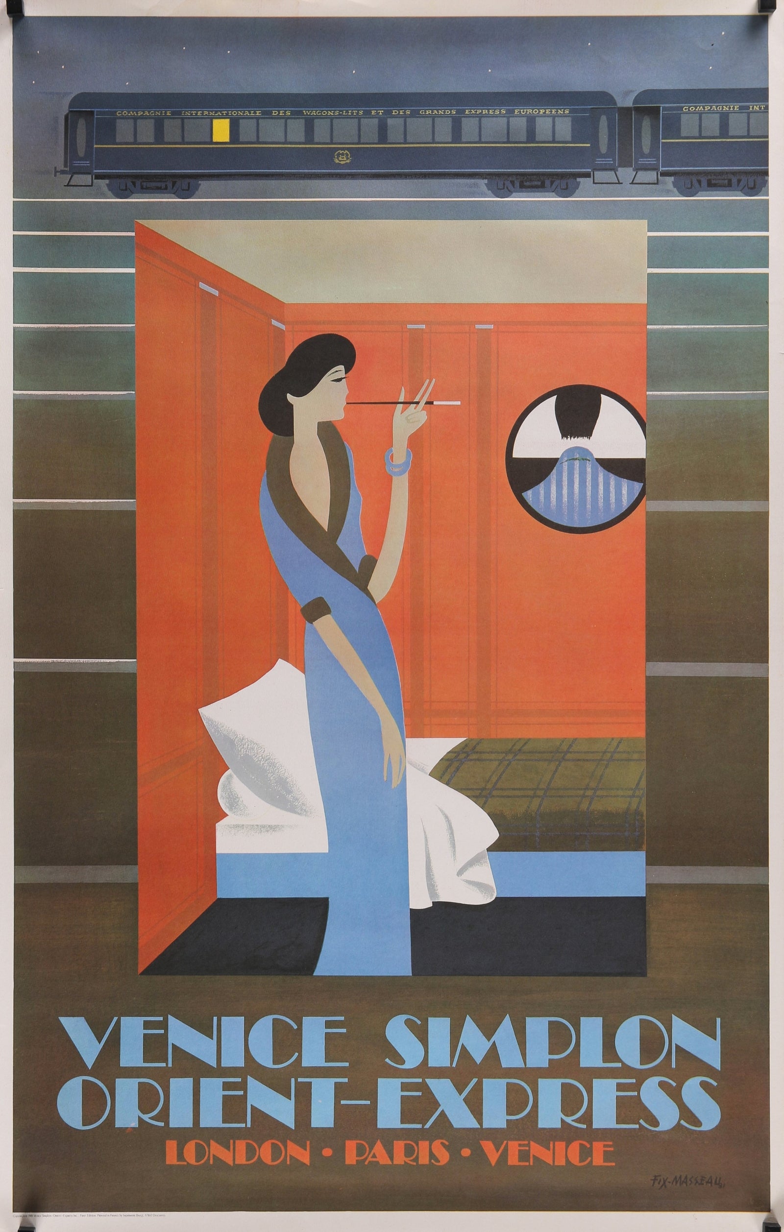 Venice Simplón Orient Express - Authentic Vintage Poster
