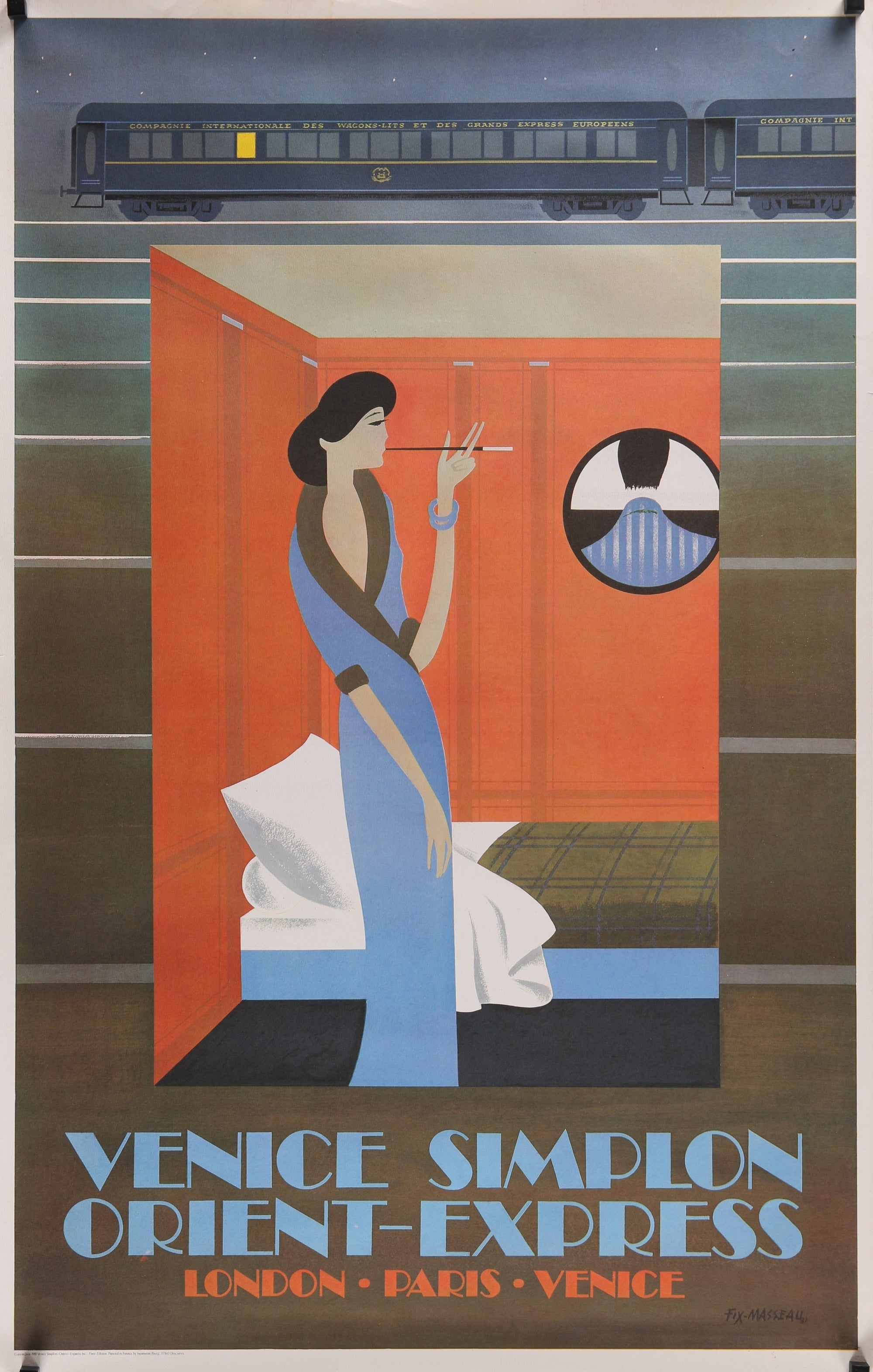 Venice Simplón Orient Express - Authentic Vintage Poster