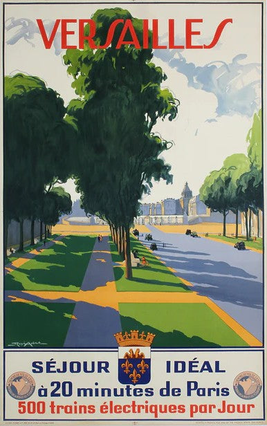 Versailles by René Aubert - Authentic Vintage Poster